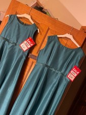 Set of 2 Emerald green flower girl dresses. Age 7 + Age 12 by Tous-les-jours