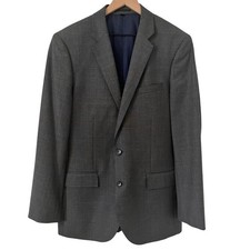 J Crew Ludlow Tollegno 1900 Italian Wool Charcoal Gray Blazer Jacket Size 42L