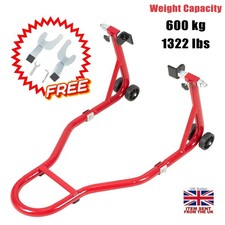 MOTORCYCLE MOTORBIKE REAR PADDOCK GARAGE HEAVY DUTY STAND LIFT 600KG/ 1322LBS UK