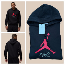 Nike Jordan Essentials Men's Fleece Hoodie Sz XL Black New 78