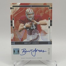 2024 Impeccable Brent Jones Vibe On Card Auto /49 49ers VS-BJS