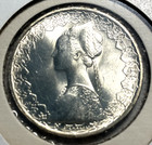 elf Italy 500 Lire 1967 Silver Columbus Ship — photo 2