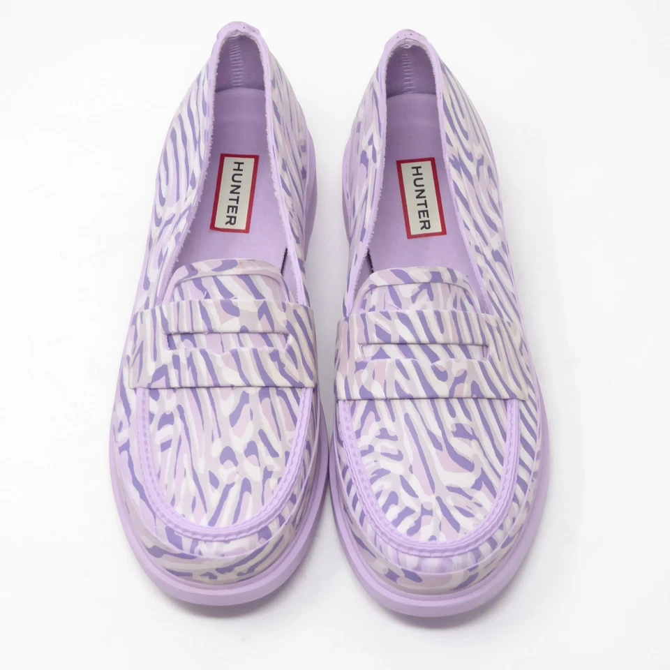 Женские изысканные коралловые фиолетовые мокасины Penny Hunter размер США 8 ЕС 39 резиновые без шнуровки - Изображение 3 из 4