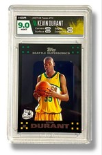 2007 Topps Kevin Durant #112 Rookie RC Seattle SuperSonics  HGA 9 MINT