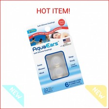 Aqua Ears Soft Silicone Earplugs 6 Pair 