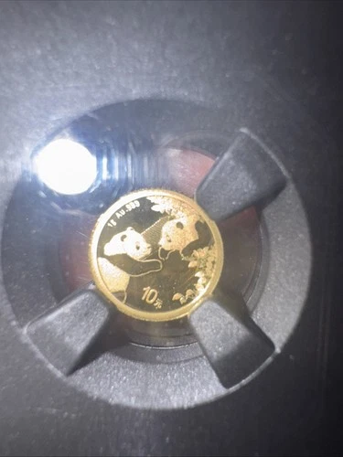 2023 China G10Y 1 Gram .999 Gold Panda Graded NGC Ms70
