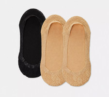 3pk Lace Footsie Socks Primak 3Pairs Women Ladie Skin Shoe Liners Invisible Thin