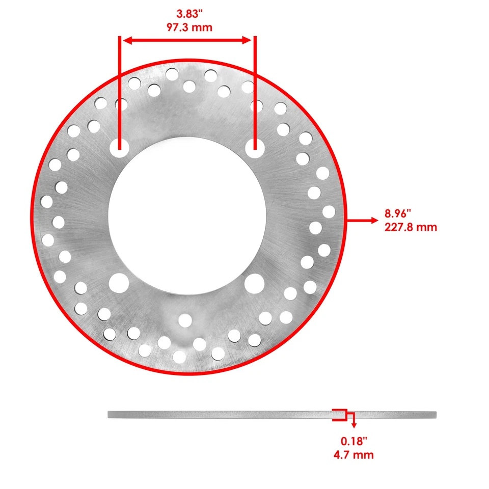 Brake Discs w/Bolts For Polaris General 1000 2017-2023/ General 4 1000 2017-2022 - Image 2 of 4