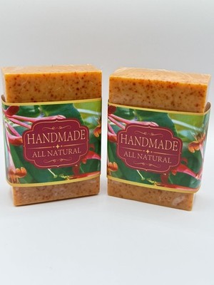 Handmade Turmeric Cream Soap Bar with Vitamin E