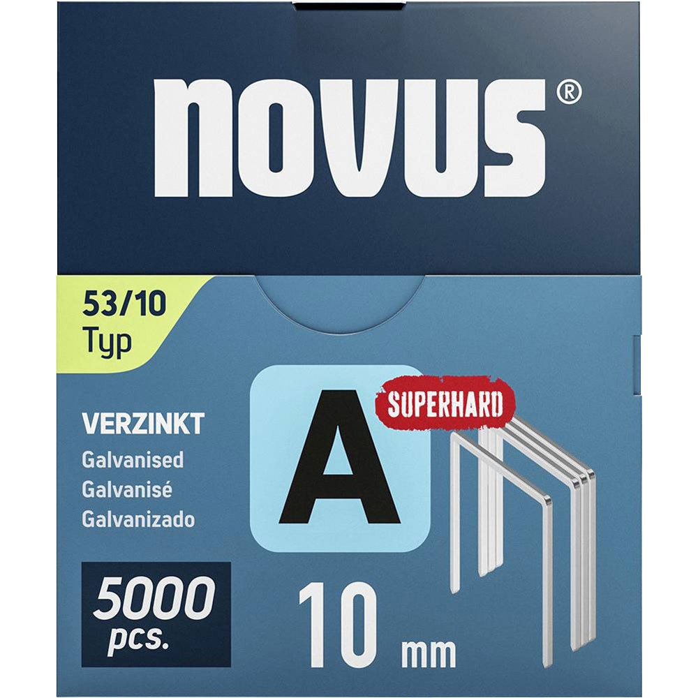 Novus Staple Strip Type 53, 5000 pieces, 10x11.3mm Fine Wire