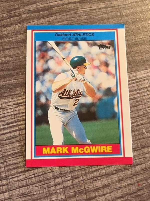 1989 Topps UK Minis #51 Mark McGwire