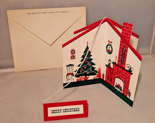 Vtg Xmas Card Kansas City Southern Railway President William Bill Deramus 1960s