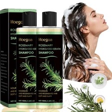 2PCS Rosemary Hair Growth Shampoo Hydrolyzed Keratin Shampoo for Thinning Hair