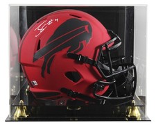 Bills James Cook Signed Rave Full Size Speed Rep Helmet W/ Case BAS Witnessed