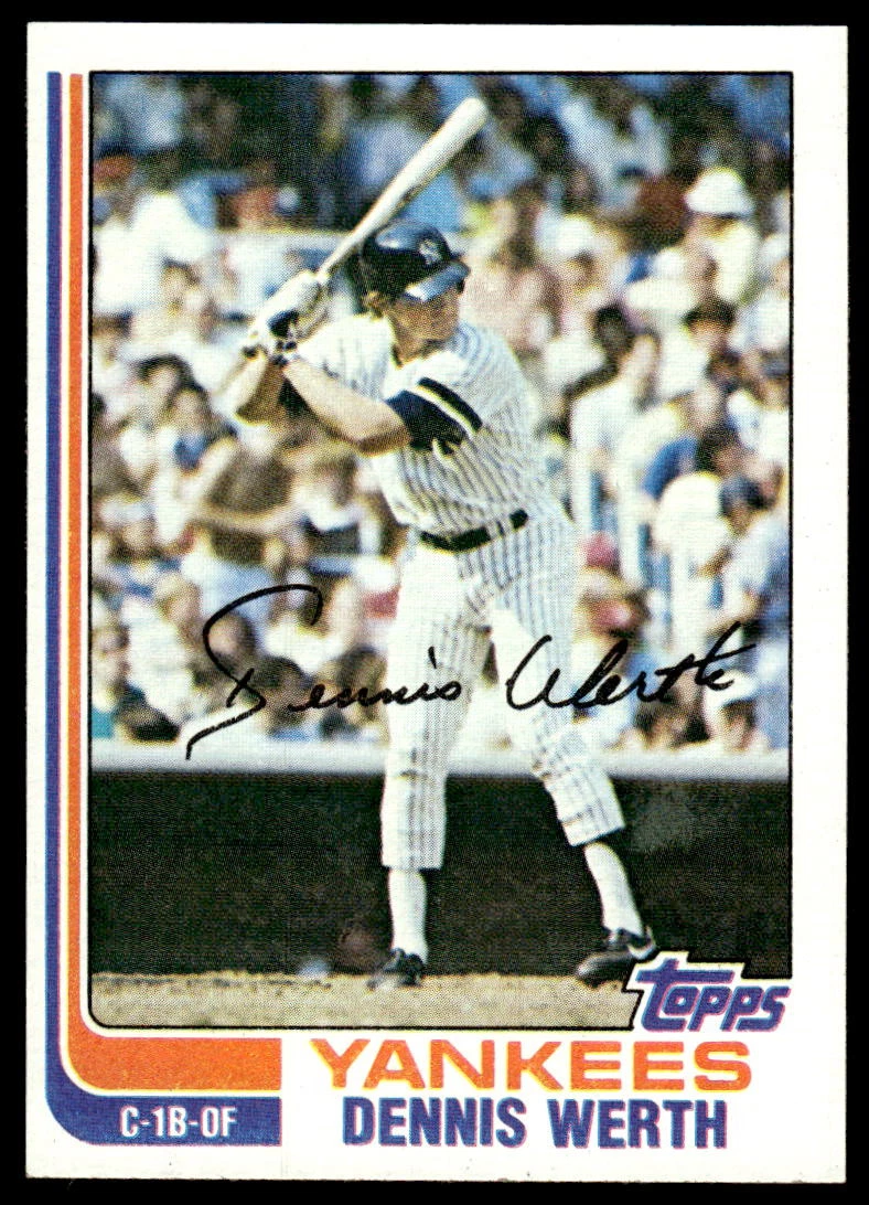 Dennis Werth trading card