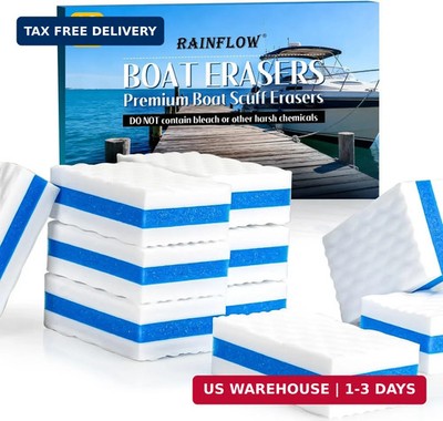 10x Boat Scuff Erasers RAINFLOW Magic Cleaning Sponge Boat Wipes Accessories Mar