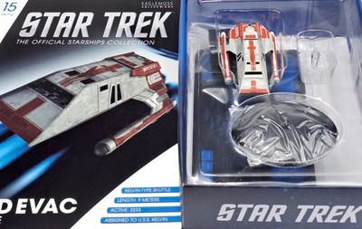 STAR TREK EAGLEMOSS RAUMSCHIFF COLLECTION #15 MED EVAC SHUTTLE USS KELVIN U.K.