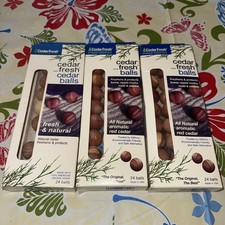 3 Pack Household Essentials 17824 0.87 in. Cedar Moth Balls 72 Count 6