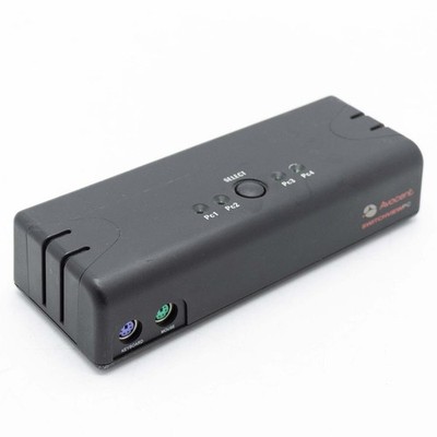 Avocent Switchview PC PS2 4 Port KVM Server Selector VGA Mouse KB