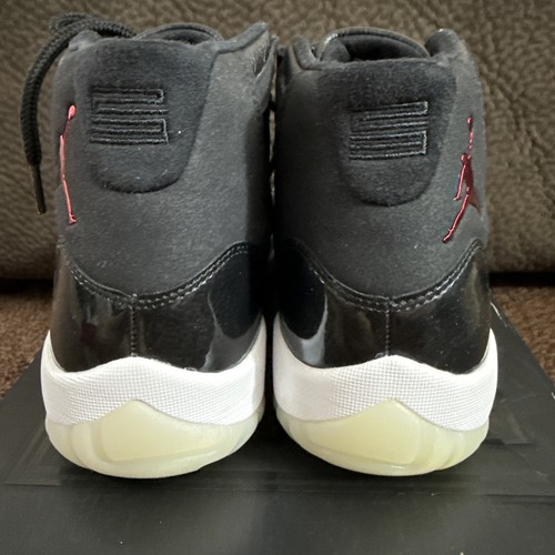 Air Jordan 11 Retro 72-10 2015 Sneakers Black/Gym Red Size 9.5 Damaged Box - Picture 6 of 15