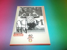 Rüdiger Vollborn 40 Jahre Bayer Leverkusen signiert Autogramm auf Autogrammkarte