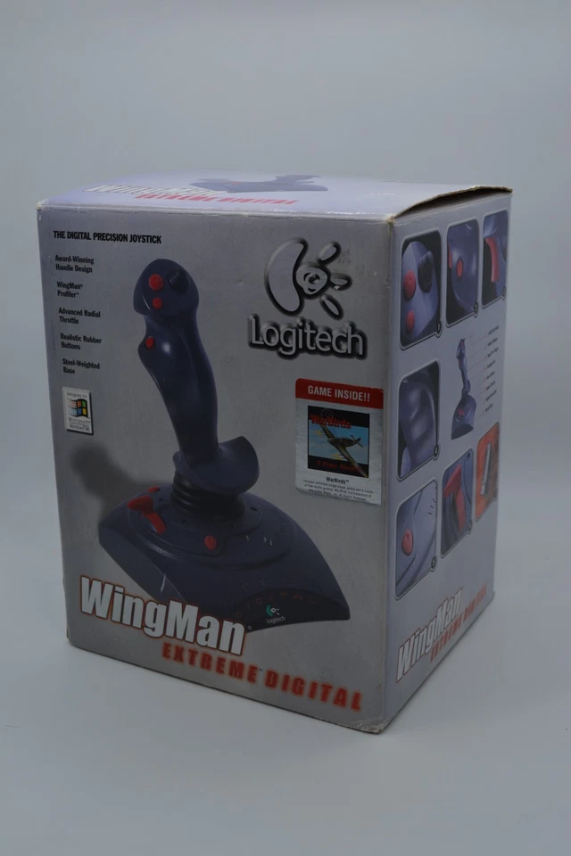 Vintage Logitech Wingman Extreme Digital Flight Stick 15-pin In Original Package - Image 2 of 4