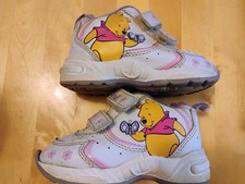 Vtg Y2K Disney Winnie the Pooh Girls Shoes Size 4 Buster Brown Butterfly Flowers