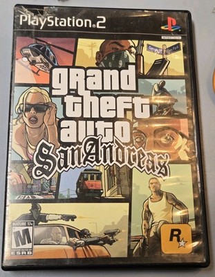 Rockstar Games Grand Theft Auto: San Andreas (GTA) Black Label UNTESTED W/Manual