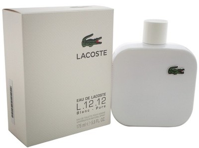 L.12.12 BLANC * Lacoste 5.9 oz / 175 ml Eau de Toilette Men Cologne Spray