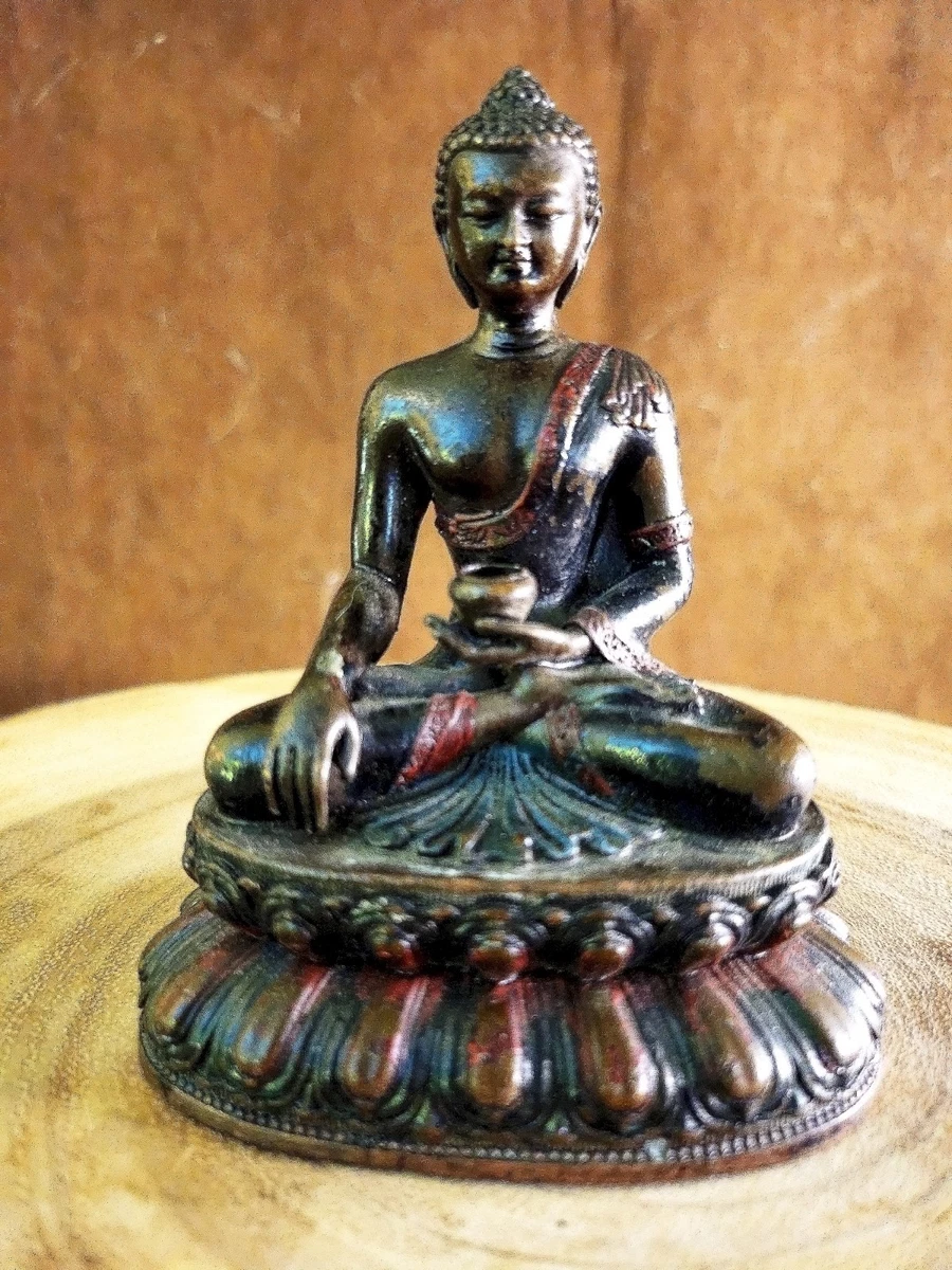 中國古董，古佛像，古銅製。 古仏像，古銅製，「貞觀年製」在銘 【公式通販】