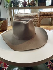 AKUBRA SNOWY RIVER COWBOY HAT BROWN Fur Felt 6 3/4 To 6 7/8 or 54/55