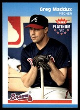 Greg Maddux 2002 Fleer Platinum #61 Atlanta Braves FREE SHIPPING AutographDen