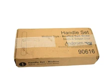 Andersen Windows Storm Screen Door Handle Set Modern Brushed Dark Nickel 90616