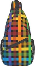Rainbow Lgbt Gay Pride Sling Backpack, Multipurpose One Size, Pride-q001