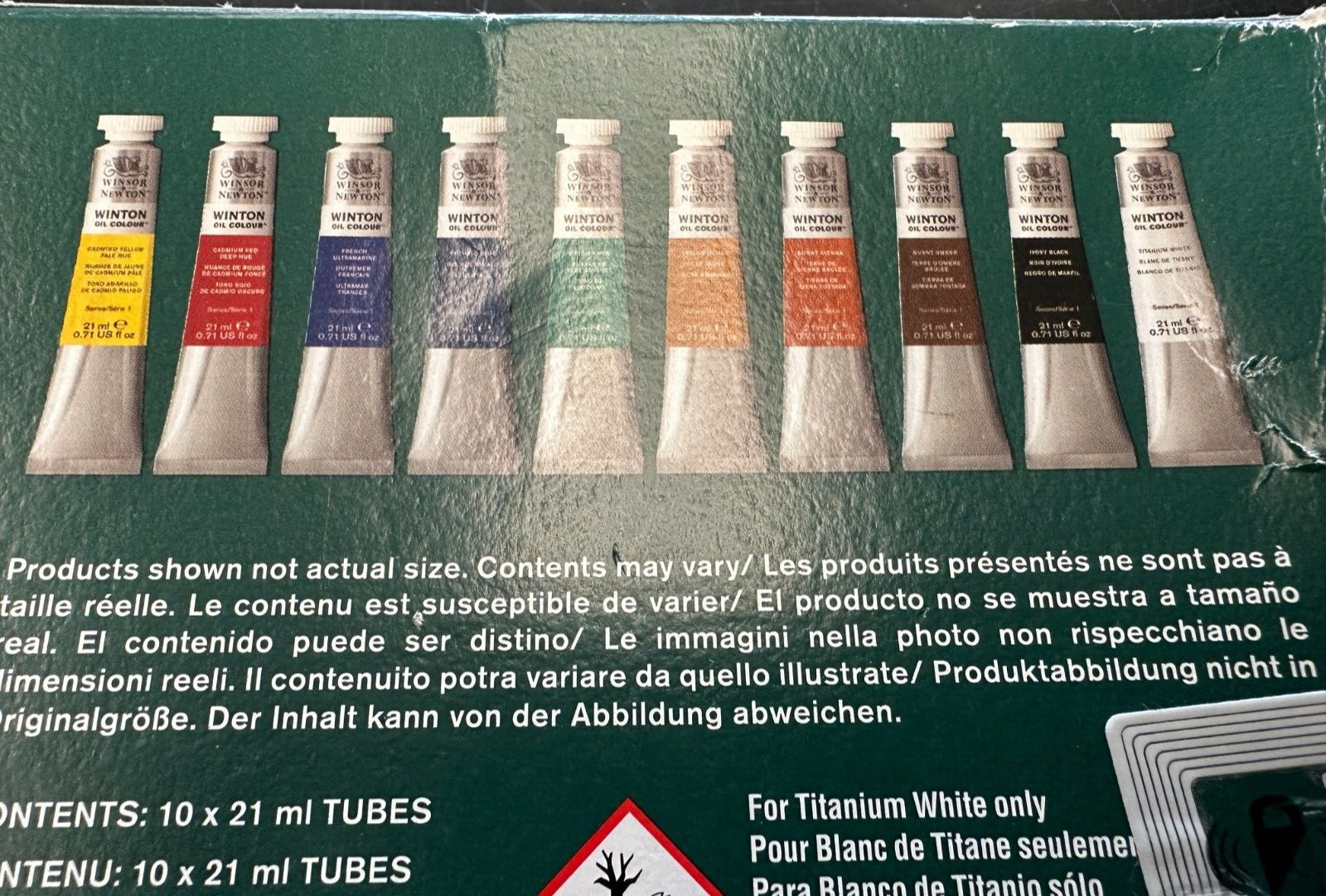 Winsor & Newton Winton Oil Color Set, 0.7 Ounce Tubes, Assorted Colors, #247