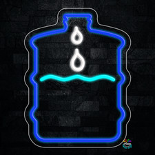 Drinking Water LED Neon Sign 13"L x 17"H 32236