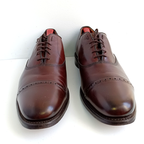 Allen Edmonds Byron elegante Schuhe Herren Größe 13A braun Leder Kappe Zehe 2064 USA - Bild 3 von 12