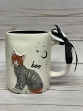 Rae Dunn Boo Skeleton Sweater Cat Halloween Mug