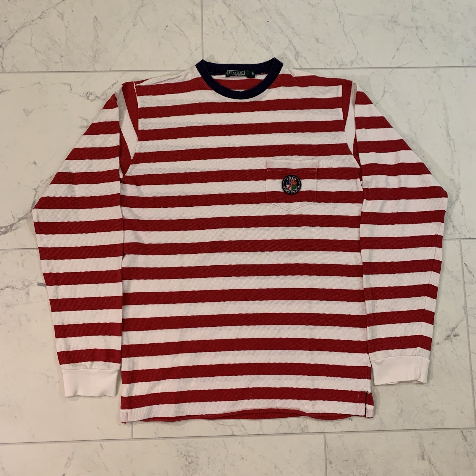 Vintage Polo Ralph Lauren Snowbeach Stadium 1992 Rare Cookie Sweatshirt Sz M