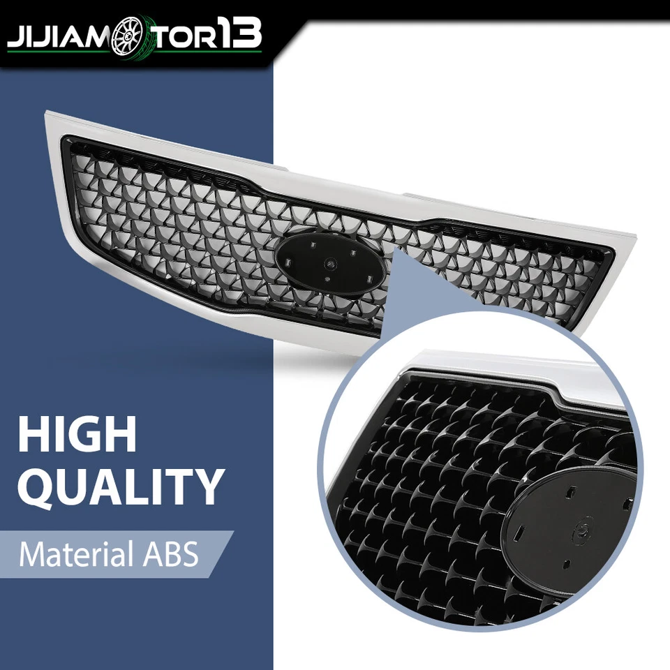 Передняя верхняя решетка хромированная подходит для 2014-2016 KIA Sportage 863503W500 KI1200162 - Изображение 4 из 4