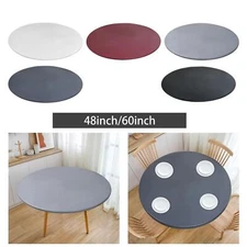 Round Tablecloth PVC Dining Cloth Heavy Duty Decoration Picnic Table Cover