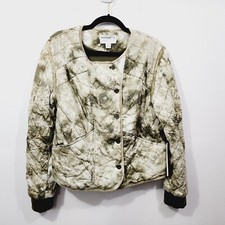 Marrakech Women's Tie Dye Quilted Moto Jacket Size S Green Nwt Anthropologie