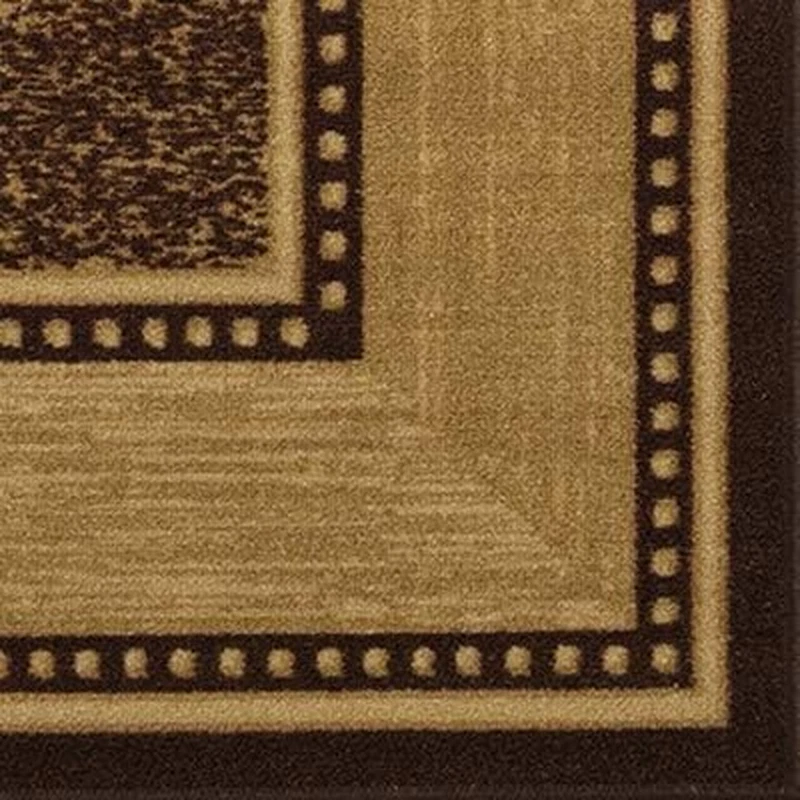 Alfombra tradicional lavable a máquina diseño con bordes antideslizante respaldo de goma 3X5 para Foto 4 de 4