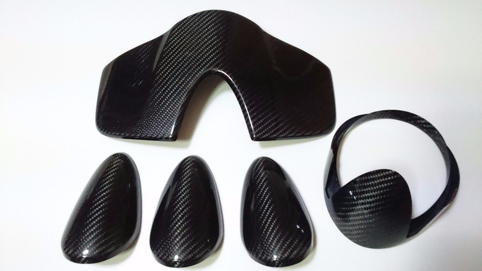 CARBON FIBER INSTRUMENT SPEED GAUGE CLUSTER PANEL HOOD POD COVER FOR