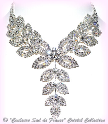Collier Blanc/Turquoise/Argenté robe d Mariée/Mariage/Cérémonie Perle pas cher