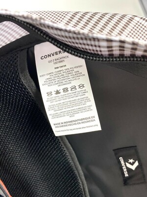 Converse Go 2 Patterned Check Backpack 24 Liter Capacity  display picture 3