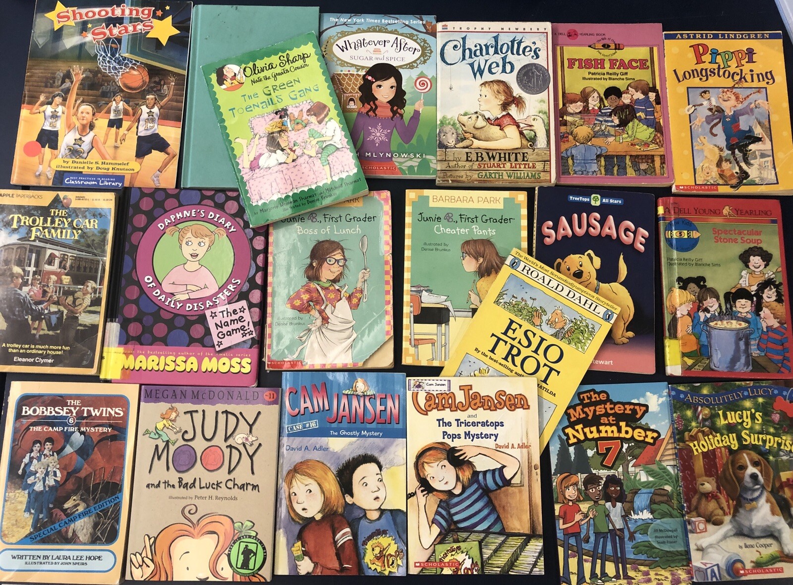 Lot of 20 Children's Chapter Books GIRLS INTEREST Grades 35 Classroom Library eBay