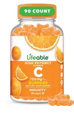 Lifeable Vitamin C - Great Tasting Citrus Flavor Gummy - 90 Count