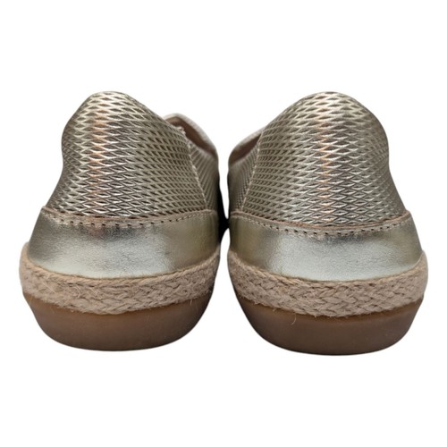 Clarks Danelly Iris Loafers Womens Champagne Gold Leather Slip On Shoes Size 7.5 - Picture 10 of 11