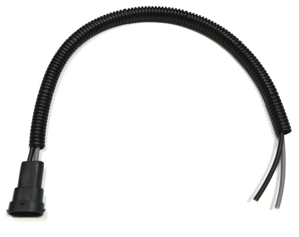 H11 Female Pigtail Extension Wiring Harness For Headlight Low Beam - 2-Pack, 12V, 6000K, 1500 Lumens, 55W